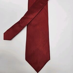 John Ashford Men's Handmade Necktie 100% Silk  Red Stain Resistant